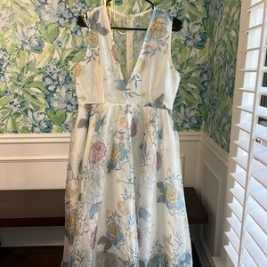 Floral organza dress